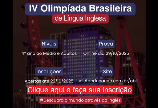 IV Olimpíada Brasileira de Língua Inglesa