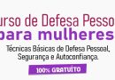 Curso de Defesa Pessoal voltado para Mulheres