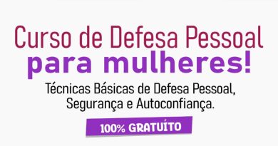 Curso de Defesa Pessoal voltado para Mulheres