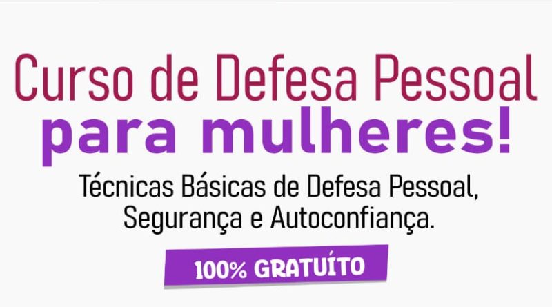 Curso de Defesa Pessoal voltado para Mulheres